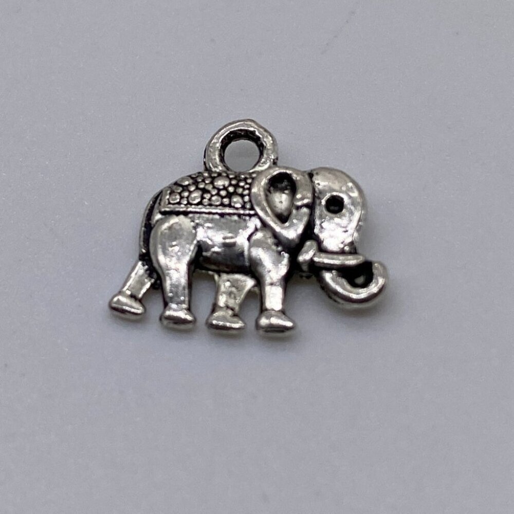 Animal Charm Pendant Tibetan Silver Tone Double Sided‎ Pendant Item 3447